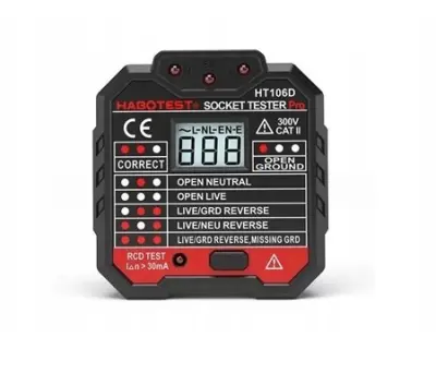 Digitalni tester utičnica s LCD-om