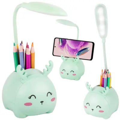 Dječja USB baterija. LED stolna lampa i organizator