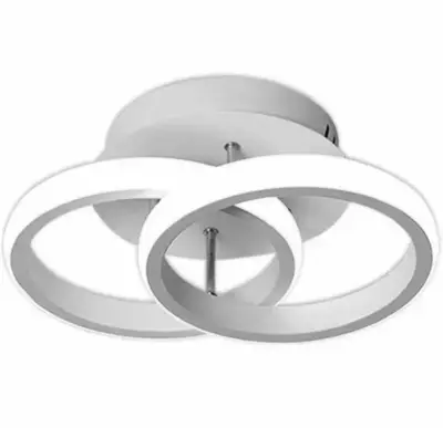 Moderna stropna LED svjetiljka 20W bijela 26cm krugovi