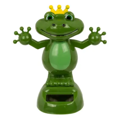 Solarna plešuća kraljevska žaba 11 cm - solarna figura