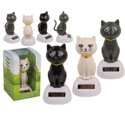 Solarna plesna mačka koja maše 10 cm - solarna figura