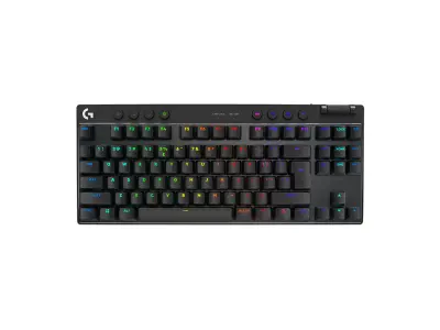 Tipkovnica Logitech G PRO X TKL LIGHTSPEED, gaming, LIGHTSYNC RGB, mehanička-tactile, bežična, crna