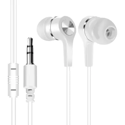 Žične slušalice Jack 3.5 mm intra-aurikularne kvalitetan zvuk Forever bijele