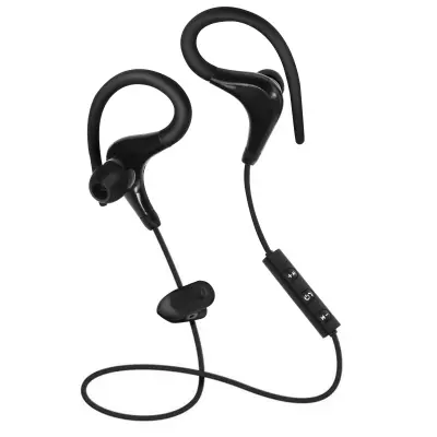Sportske Bluetooth slušalice bežične daljinski + integrirani mikrofon crne