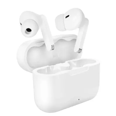 Bežične Bluetooth slušalice intra-aurikularne dock za punjenje bijele