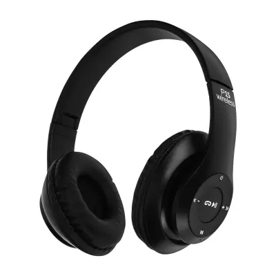 Bežične slušalice Bluetooth 4.0/jack 3.5 mm micro-SD P15 Crne
