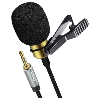 Mikrofon na reveru Jack 3.5mm, višesmjerni zvuk, rotirajuća kopča, kabel 2m