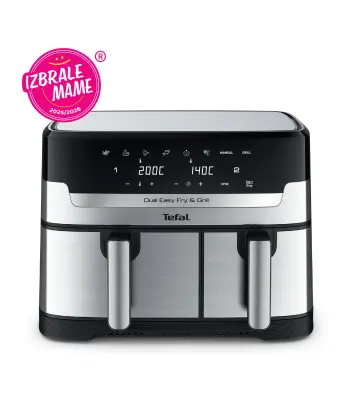 Friteza na vrući zrak Tefal EY905D10 Dual Easy Fry Ultra