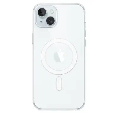 Apple iPhone 15 Plus clear case with MagSafe