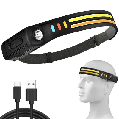 2u1 univerzalna baterija. LED 2x COB čeona svjetiljka USB XPE senzor uključen