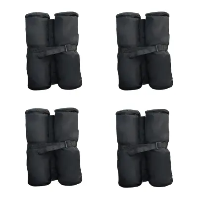 Set torbi za utege za sjenicu 4 komada 14x42 cm crne boje