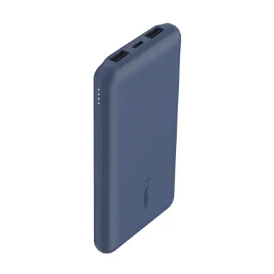 Vanjska baterija 15W 10000mAh 2 USB + 1 USBC Belkin Plava