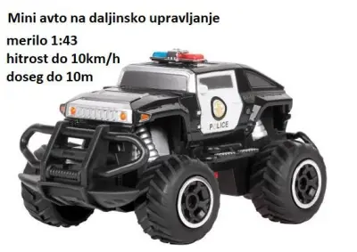 Policijski auto na daljinsko upravljanje do 10km/h POLICIJA