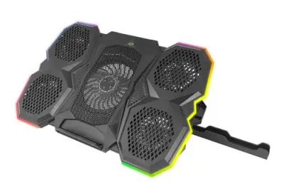 LED RGB gaming LCD rashladna podloga za laptop 5x ventilator 2x USB BREVA