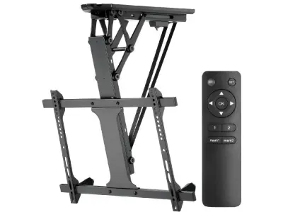 MacLean 37-70" univerzalni motorizirani stropni držač za TV, 35 kg, 600x400, crni