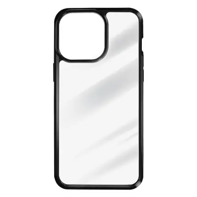 Maska za iPhone 15 Pro kruta meki rub antišok serija Solid Frame crna