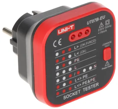 UNI-T UT07B-EU tester utičnica s funkcijom ispitivanja RCD-a: Osiguravanje električne sigurnosti