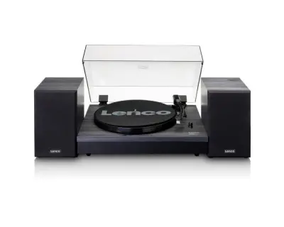 Gramofon LENCO LS-301BK, Bluetooth, RCA izlaz, zvučnici 2x 10W