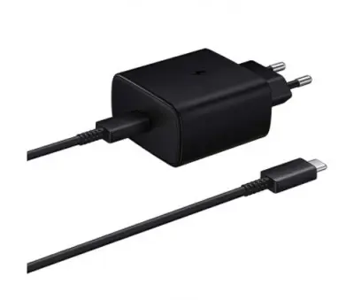 Punjač Samsung 45W TA845 s kabelom, 1x Type-C, crn, bulk