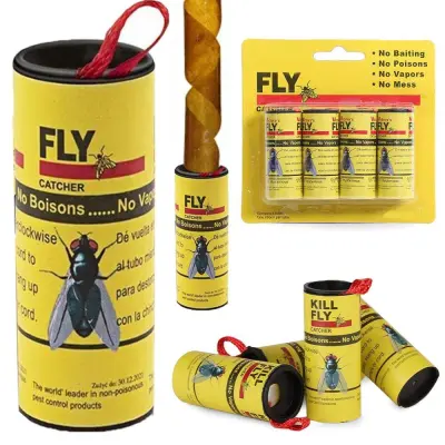 4x ljepilo za muhe zamka za insekte 60cm papir za muhe Flypaper