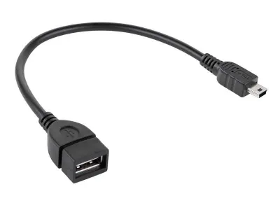 USB Type-A ženka na USB mini muškarac OTG kabel, 20 cm
