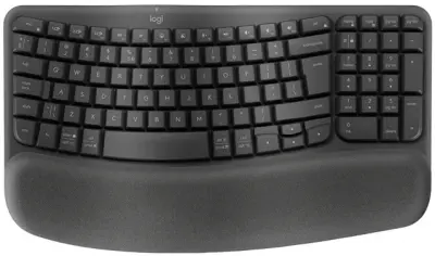 Logitech tipkovnica Wave Keys wireless ergonomic keyboard - GRAPHITE - US INT