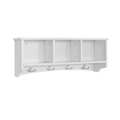 SoBuy wall-mounted shelf  in color white in scandinavian style