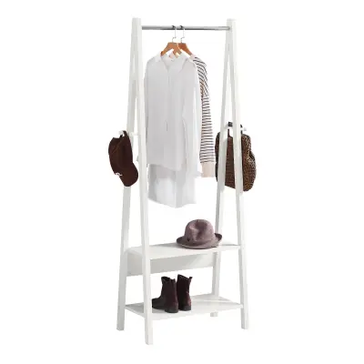 SoBuy clothes rail stand rack in color white in scandinavian style