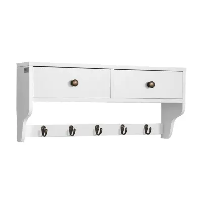 SoBuy wall-mounted shelf in color white in scandinavian style