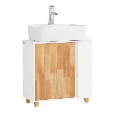 SoBuy bathroom under sink cabinet in color white in farmhouse style