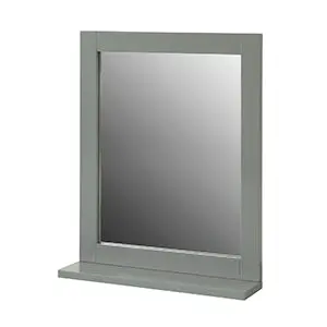 SoBuy wall mounted mirror  in color grey in scandinavian style