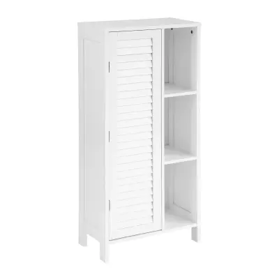 SoBuy bathroom storage cabinet  in color white in scandinavian style