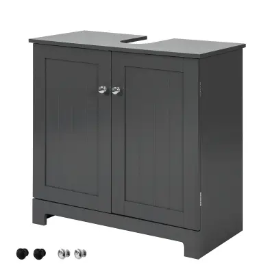 SoBuy bathroom under sink cabinet in color grey in minimalism style