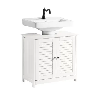 SoBuy bathroom under sink cabinet in color white in scandinavian style