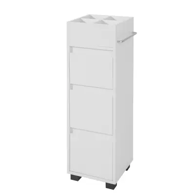SoBuy bathroom storage cabinet with 3 drawers in color white in minimalism style