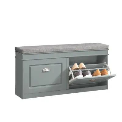 Klupa za cipele s sjedištem Svetlo siva 104x24x52cm FSR64-HG