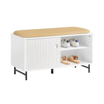 SoBuy hallway shoe cabinet in color white in minimalism style