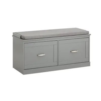 SoBuy hallway bench shoe rack with seat in color grey in scandinavian style