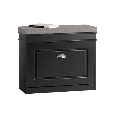 Ormarić za Cipele sa Sjedištem Crni 61x24x51cm FSR82-K-SCH