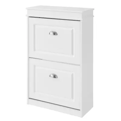 Ormarić za Cipele s 2 Vrata, Bijeli, 54x24x83cm, Model FSR78-W