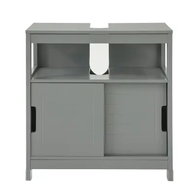 SoBuy bathroom under sink cabinet in color grey in scandinavian style
