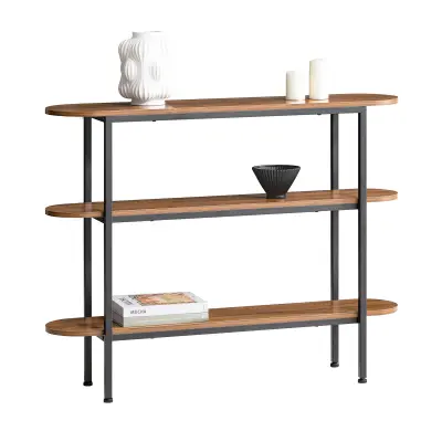 SoBuy metal hallway console table in color white in industrial style