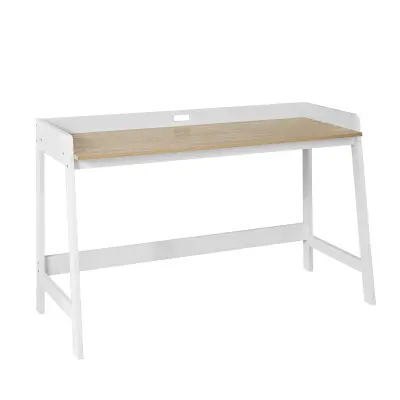 SoBuy home office computer desk in color white in scandinavian style
