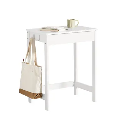 SoBuy home office computer desk in color white in scandinavian style