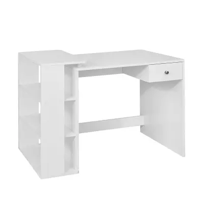 SoBuy home office computer desk in color white in scandinavian style