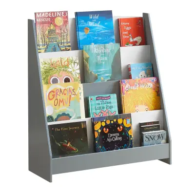 SoBuy bookcase for children  in color grey in scandinavian style