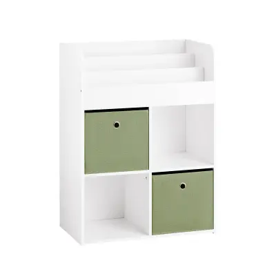 SoBuy bookcase for children  in color white in scandinavian style