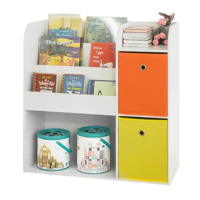 SoBuy bookcase for children  in color white in scandinavian style