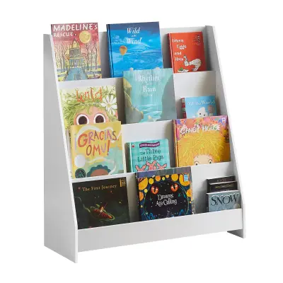 SoBuy bookcase for children  in color white in scandinavian style