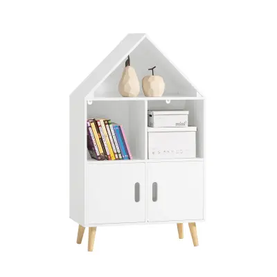 SoBuy bookcase for children  in color white in scandinavian style